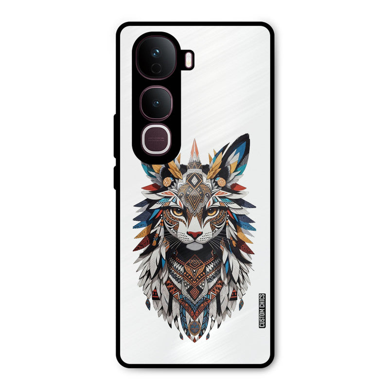 Furry Cat Face Vivo Y400 Pro Mobile Back Cover - Cute PrintShield Case
