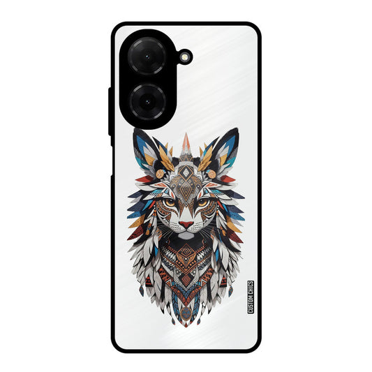 Furry Cat Face Poco C71 Mobile Back Cover - Cute PrintShield Case