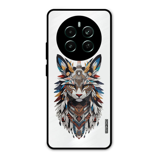 Furry Cat Face Realme 12 Plus Mobile Back Cover - Cute PrintShield Case