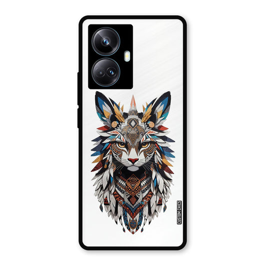 Furry Cat Face Realme 10 Pro Plus Mobile Back Cover - Cute PrintShield Case