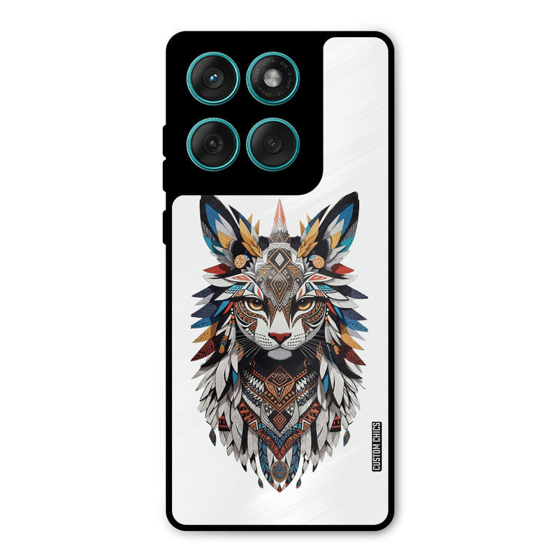 Furry Cat Face Motorola Edge 60 Mobile Back Cover - Cute PrintShield Case