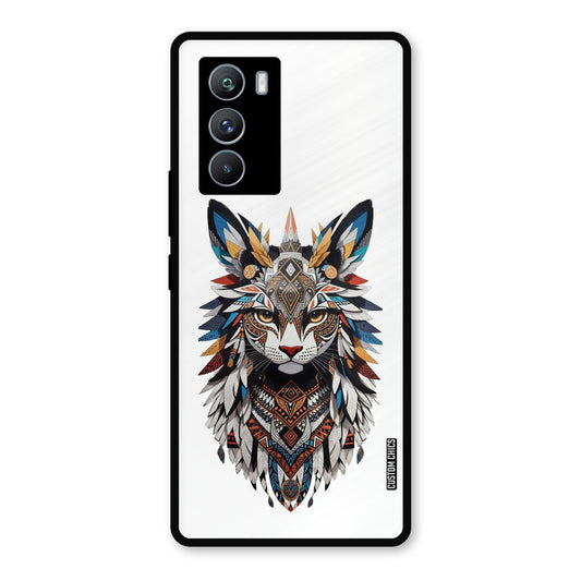 Furry Cat Face iQOO 9SE Mobile Back Cover - Cute PrintShield Case