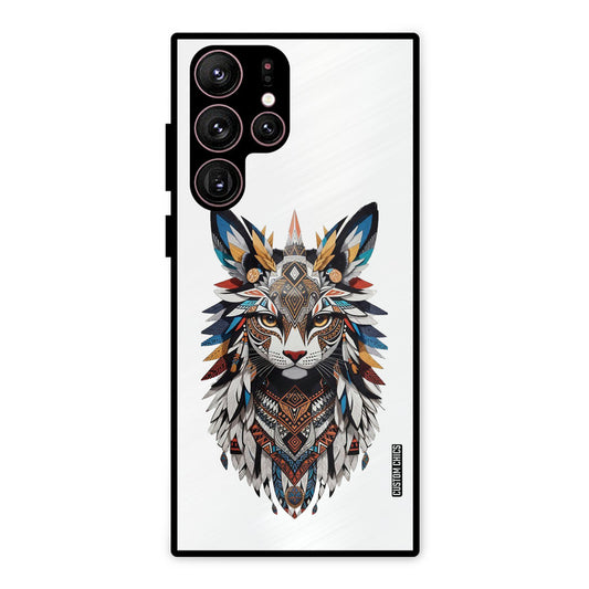 Furry Cat Face Samsung Galaxy S22 Ultra Mobile Back Cover - Cute PrintShield Case
