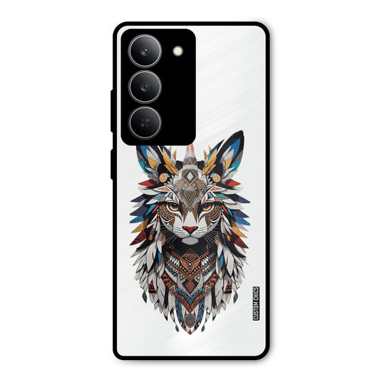 Furry Cat Face Realme 14x Mobile Back Cover - Cute PrintShield Case