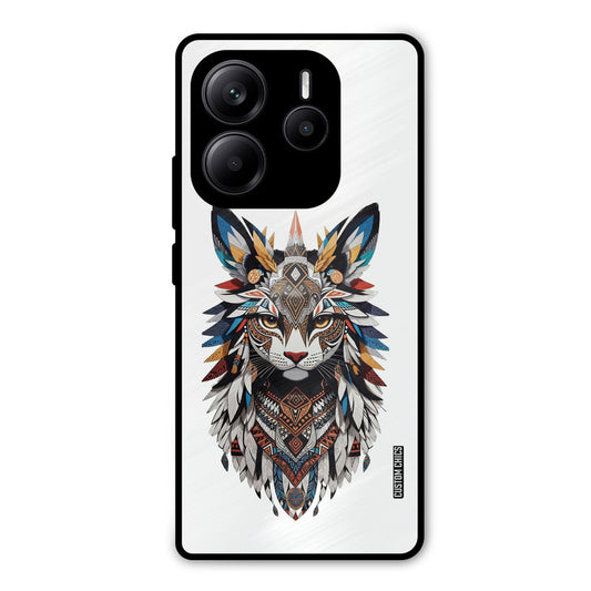 Furry Cat Face Redmi Note 14 Mobile Back Cover - Cute PrintShield Case