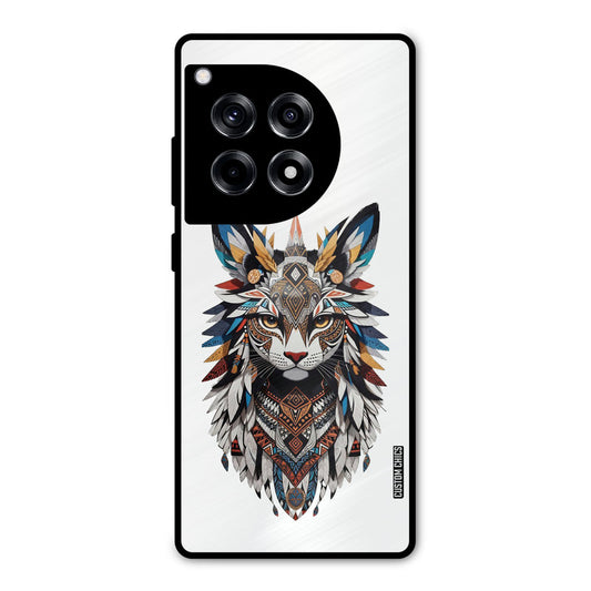 Furry Cat Face OnePlus 12R Mobile Back Cover - Cute PrintShield Case