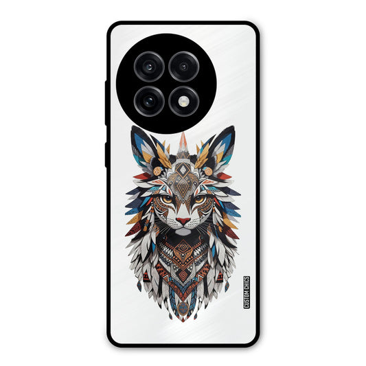 Furry Cat Face OnePlus 13R Mobile Back Cover - Cute PrintShield Case