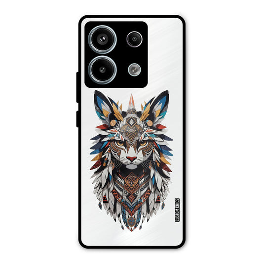 Furry Cat Face Redmi Note 13 Pro 5G Mobile Back Cover - Cute PrintShield Case