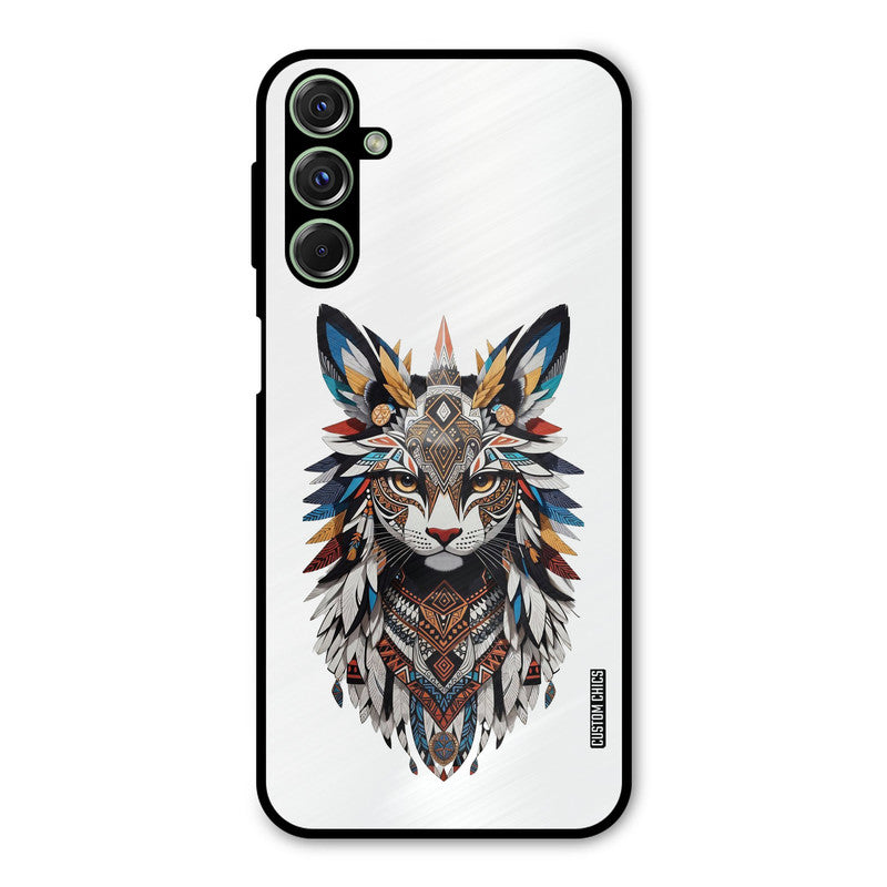 Furry Cat Face Samsung Galaxy M34 Mobile Back Cover - Cute PrintShield Case
