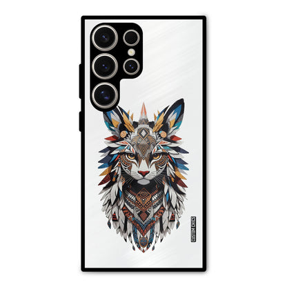 Furry Cat Face Samsung Galaxy S24 Ultra Mobile Back Cover - Cute PrintShield Case
