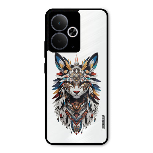 Furry Cat Face Realme 14T Mobile Back Cover - Cute PrintShield Case