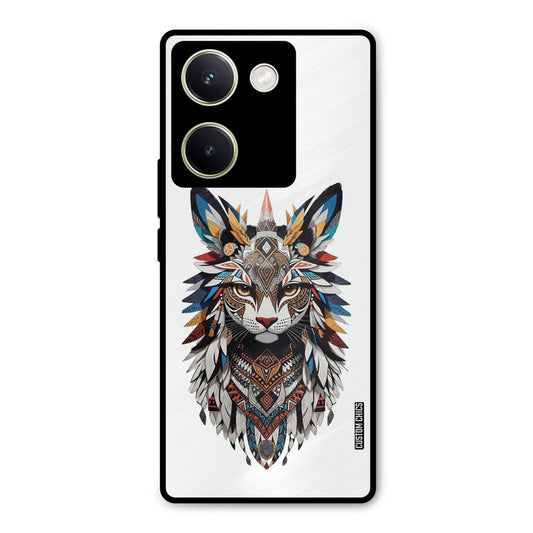 Furry Cat Face Vivo Y200 Pro Mobile Back Cover - Cute PrintShield Case