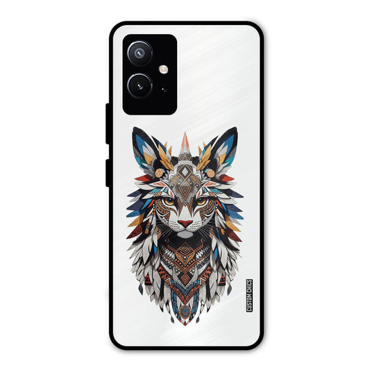 Furry Cat Face Vivo Y75 5G Mobile Back Cover - Cute PrintShield Case