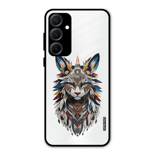 Furry Cat Face Samsung Galaxy A35 5G Mobile Back Cover - Cute PrintShield Case
