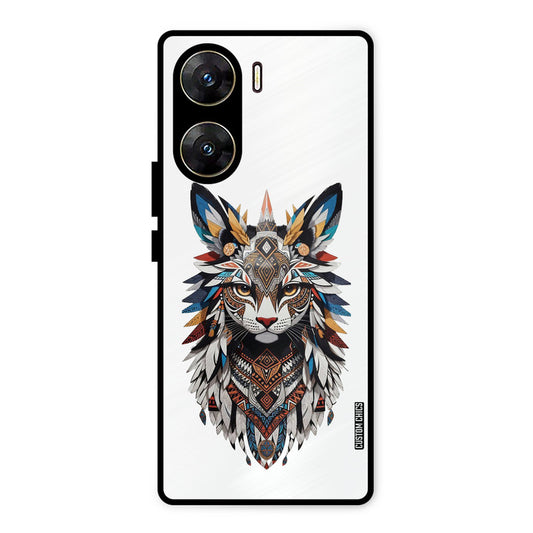Furry Cat Face Vivo V29e Mobile Back Cover - Cute PrintShield Case