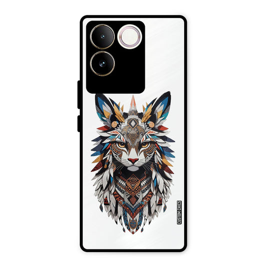Furry Cat Face Vivo T2 Pro Mobile Back Cover - Cute PrintShield Case