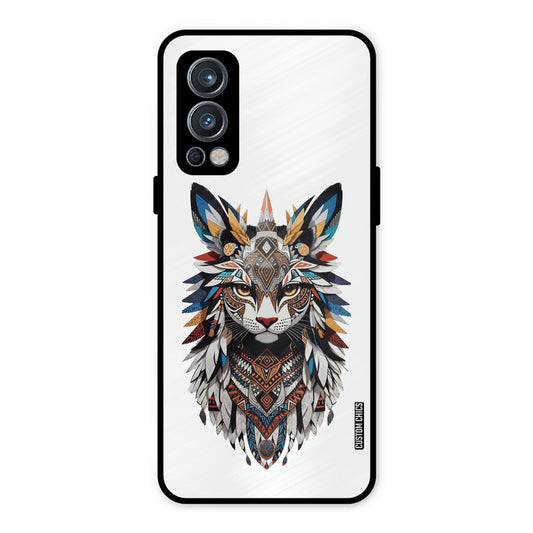 Furry Cat Face OnePlus Nord 2 5G Mobile Back Cover - Cute PrintShield Case