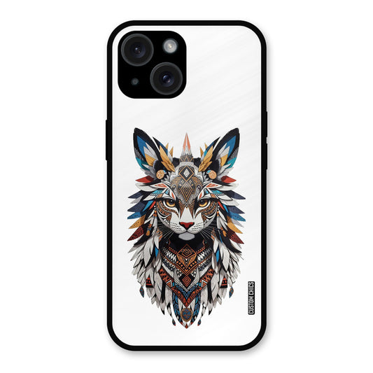 Furry Cat Face iPhone 15 Plus Mobile Back Cover - Cute PrintShield Case