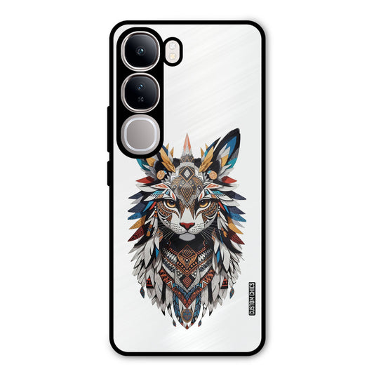 Furry Cat Face Vivo Y300 Mobile Back Cover - Cute PrintShield Case