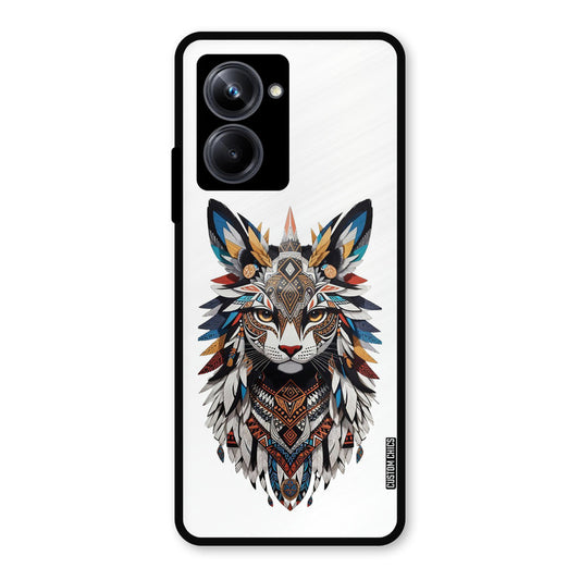 Furry Cat Face Realme 10 Pro Mobile Back Cover - Cute PrintShield Case