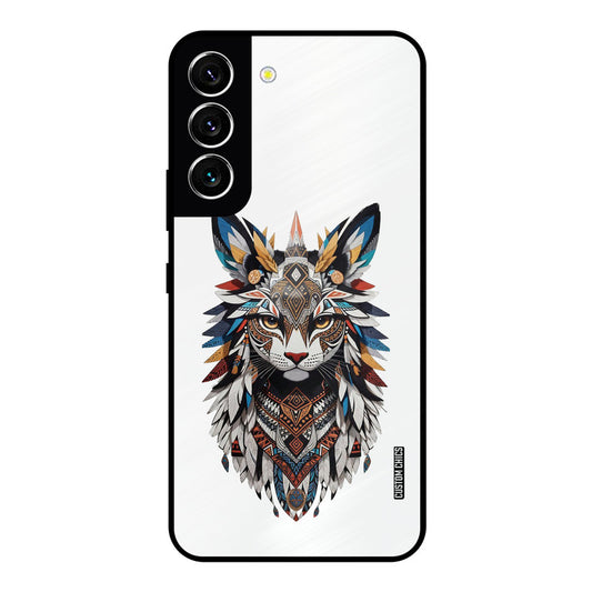 Furry Cat Face Samsung Galaxy S22 Mobile Back Cover - Cute PrintShield Case