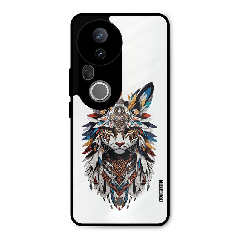 Furry Cat Face Vivo T4 Ultra Mobile Back Cover - Cute PrintShield Case
