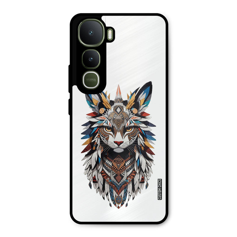 Furry Cat Face Vivo Y400 Mobile Back Cover - Cute PrintShield Case