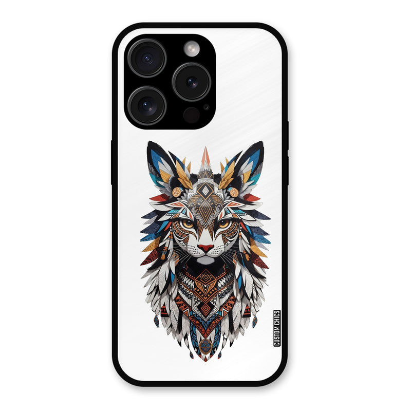 Furry Cat Face iPhone 15 Pro Max Mobile Back Cover - Cute PrintShield Case