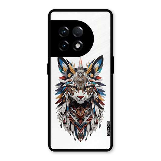 Furry Cat Face OnePlus 11R Mobile Back Cover - Cute PrintShield Case