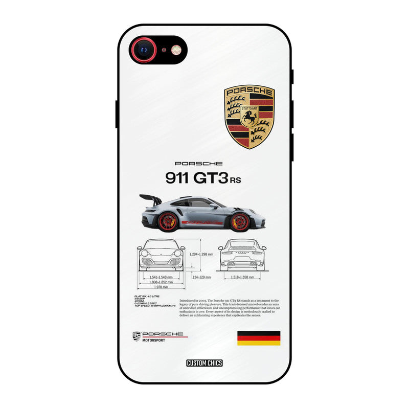 GT3 Supercar iPhone SE 2020 Mobile Back Cover - Car&Bike PrintShield Case