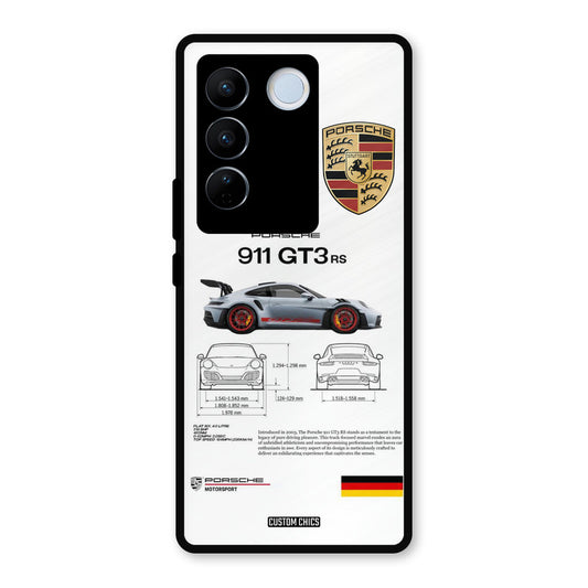 GT3 Supercar Vivo V27 Pro Mobile Back Cover - Car&Bike PrintShield Case