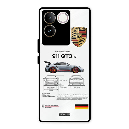 GT3 Supercar Vivo T2 Pro Mobile Back Cover - Car&Bike PrintShield Case