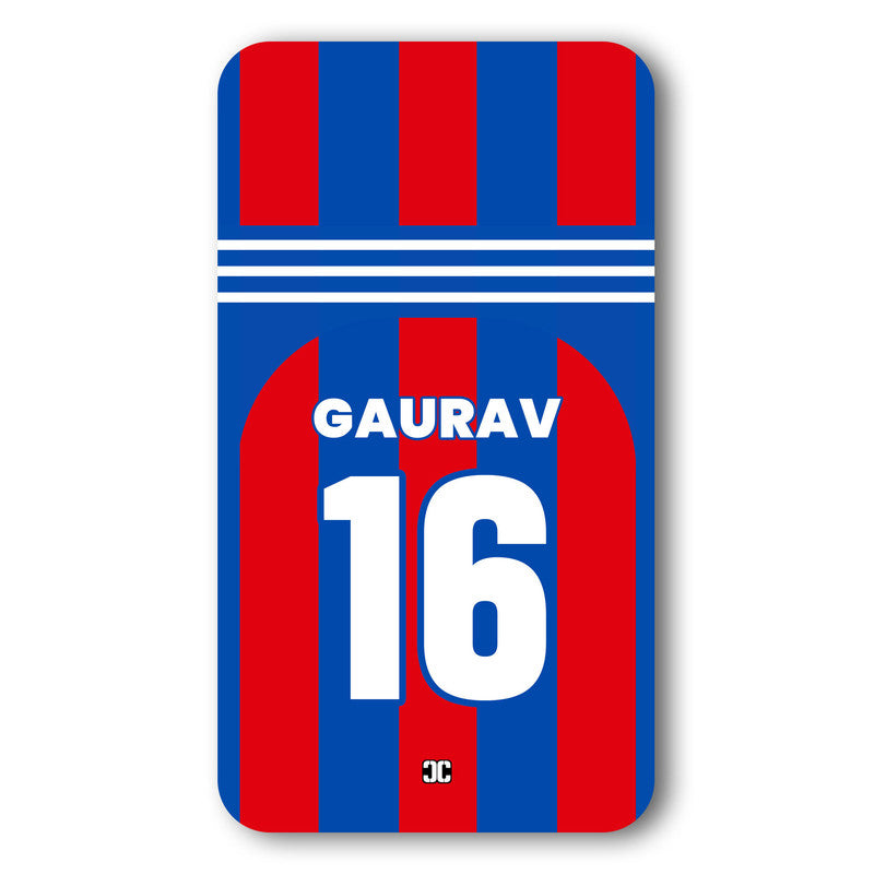 Gaurav Cricket Jersey Case – Custom Name & Number | PrintShield Mobile Cover