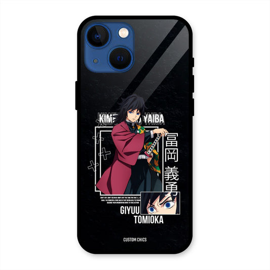 Giyuu Tomioka iPhone 13 Mini Mobile Back Cover - Anime PrintShield Case