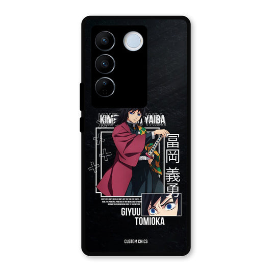 Giyuu Tomioka Vivo V27 Pro Mobile Back Cover - Anime PrintShield Case