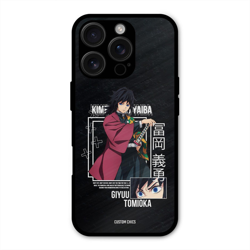 Giyuu Tomioka iPhone 16 Pro Mobile Back Cover - Anime PrintShield Case
