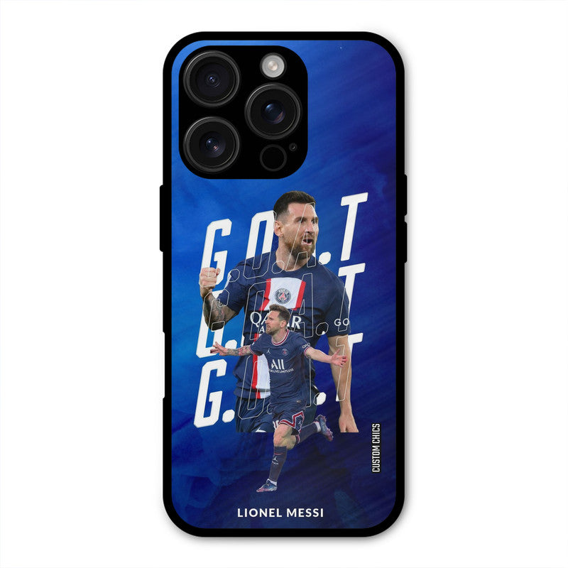 Goat Messi  iPhone 16 Pro Mobile Back Cover - Sports PrintShield Case