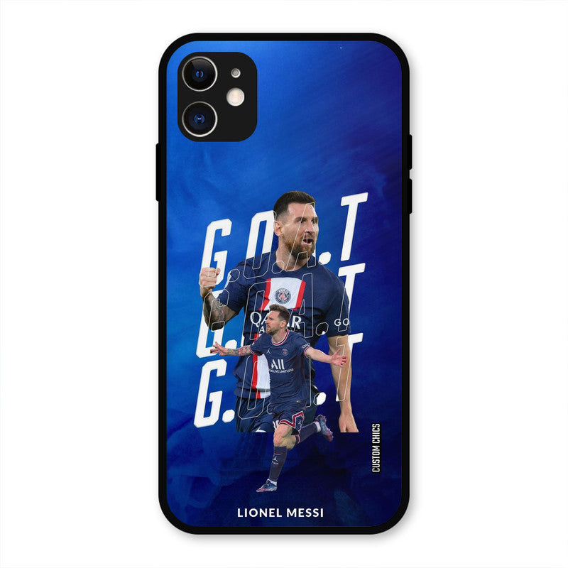 Goat Messi  iPhone 11 Mobile Back Cover - Sports PrintShield Case