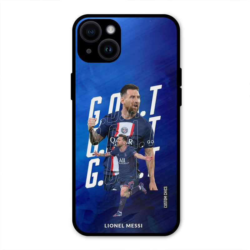 Goat Messi  iPhone 14 Plus Mobile Back Cover - Sports PrintShield Case