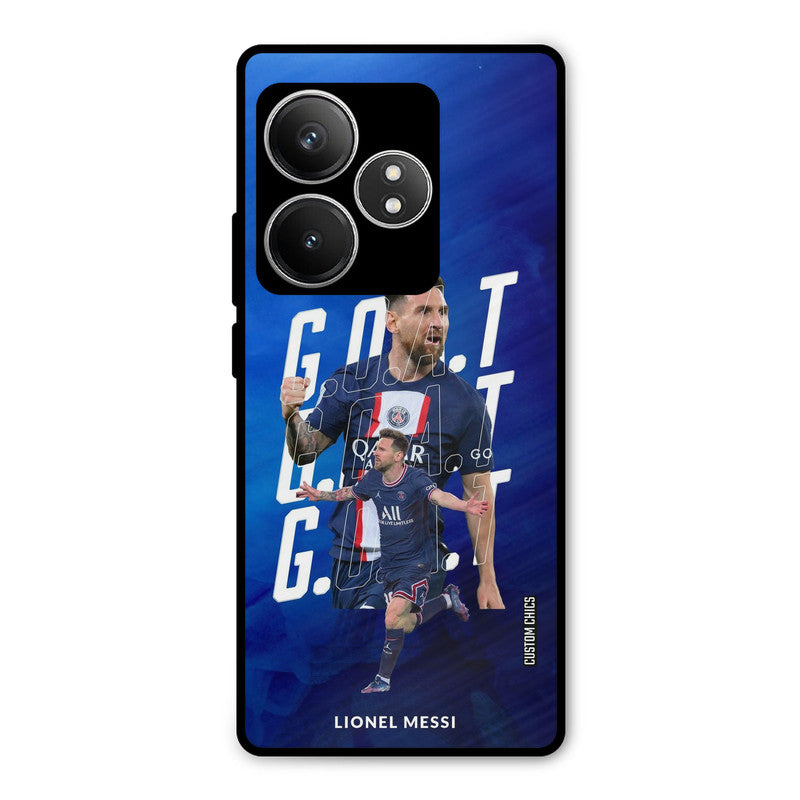 Goat Messi Realme GT 6T Mobile Back Cover - Sports PrintShield Case