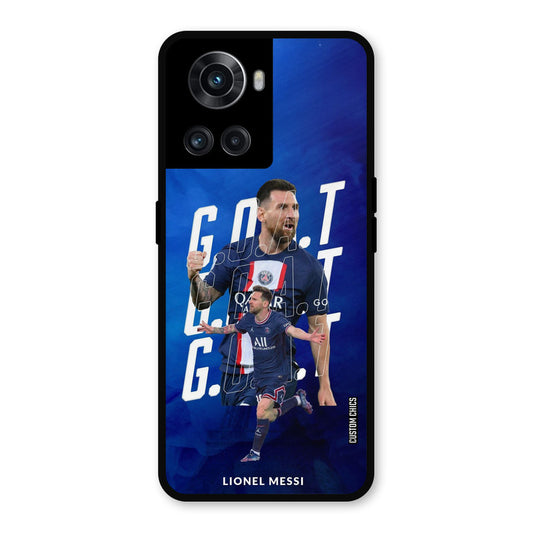 Goat Messi OnePlus 10R Mobile Back Cover - Sports PrintShield Case