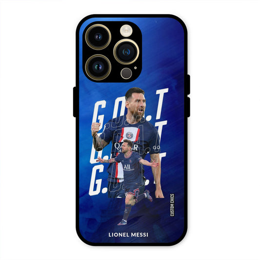 Goat Messi  iPhone 14 Pro Mobile Back Cover - Sports PrintShield Case