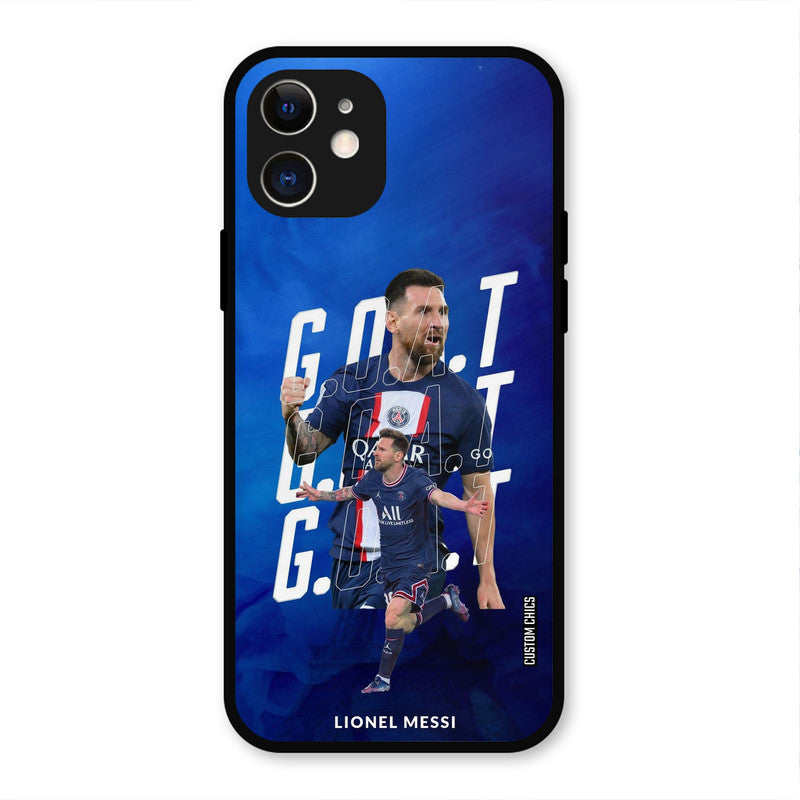 Goat Messi  iPhone 12 Mobile Back Cover - Sports PrintShield Case