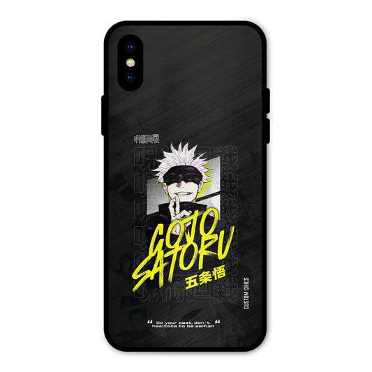 Gojo Sataru iPhone X Mobile Back Cover - Anime PrintShield Case