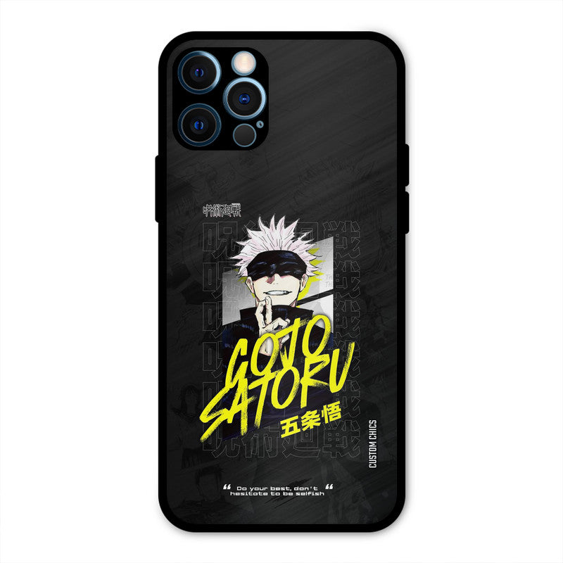 Gojo Sataru iPhone 12 Pro Mobile Back Cover - Anime PrintShield Case
