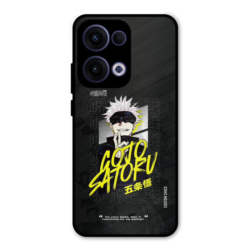 Gojo Sataru Oppo Reno 13 5G Mobile Back Cover - Anime PrintShield Case