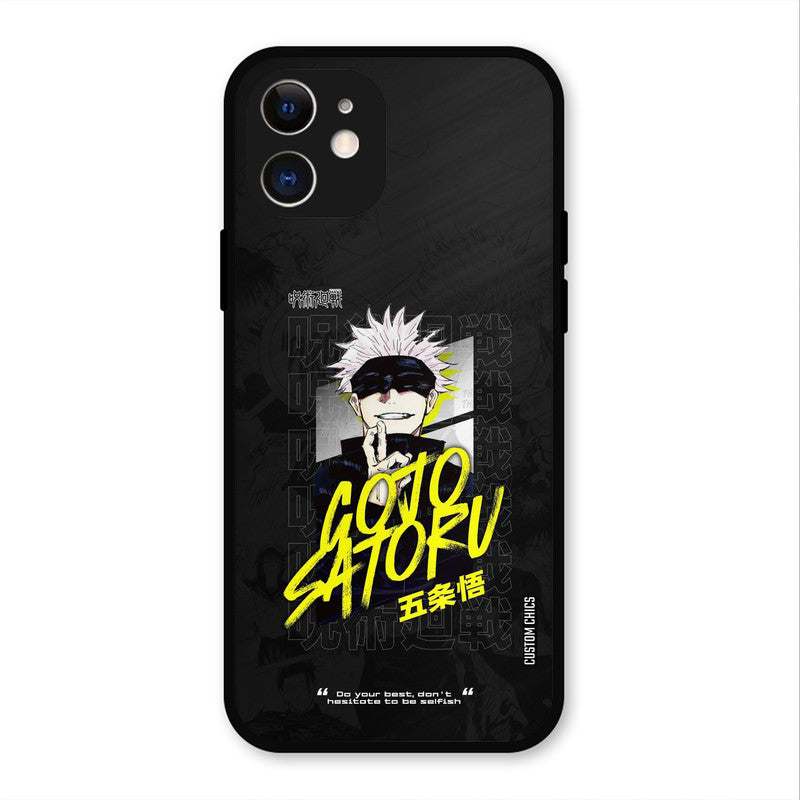 Gojo Sataru iPhone 12 Mobile Back Cover - Anime PrintShield Case