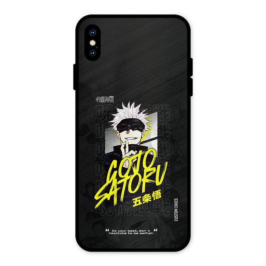 Gojo Sataru iPhone XS Max Mobile Back Cover - Anime PrintShield Case