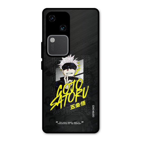 Gojo Sataru Vivo V30 Mobile Back Cover - Anime PrintShield Case