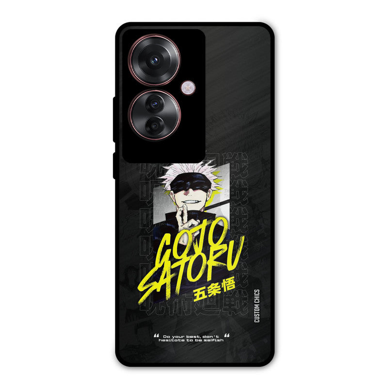 Gojo Sataru Oppo F25 Pro Mobile Back Cover - Anime PrintShield Case